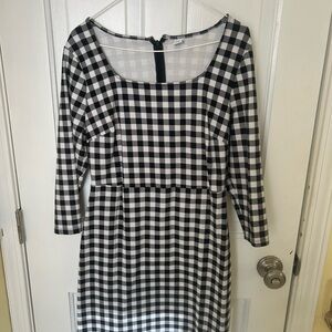 Black and White Checkered Dress